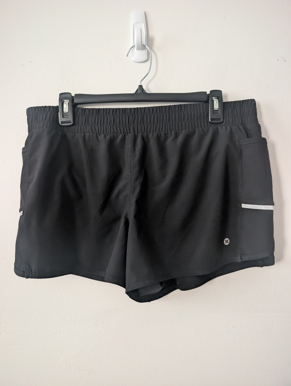 RBX Black Athletic Running Shorts With Pockets